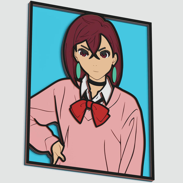 Momo Ayase (Dandadan) Layered Design for cutting