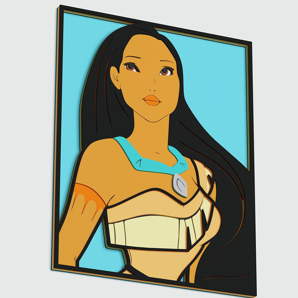 Pocahontas Layered Design for cutting