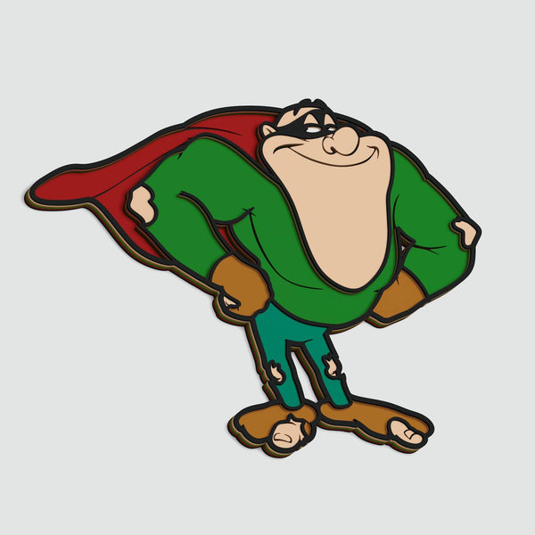 Boogerman: A Pick and Flick Adventure. Layered Design for cutting
