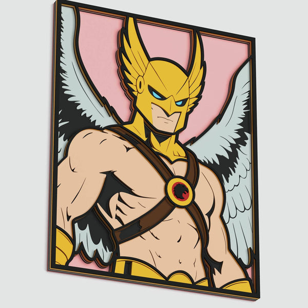 Hawkman Layered Design for cutting