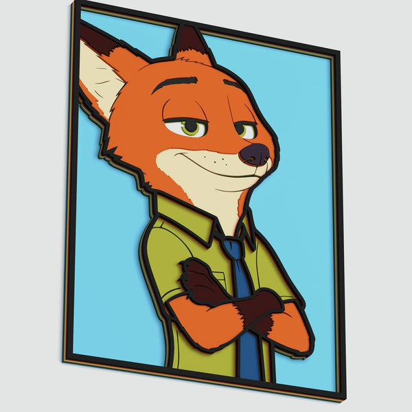 Nick Wilde (Zootopia) Layered Design for cutting