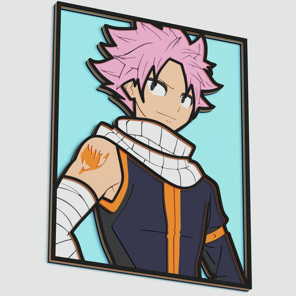 Natsu Dragneel (Fairy Tail) Layered Design for cutting
