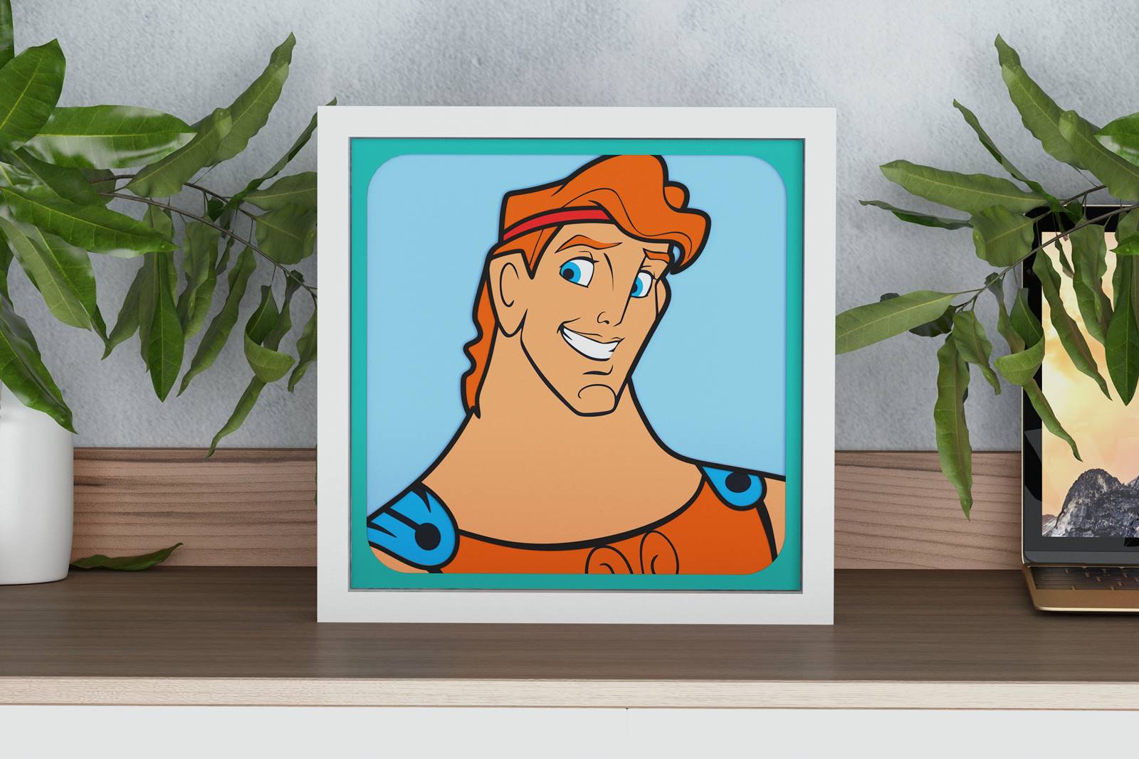 Hercules Shadow Box. File for cutting