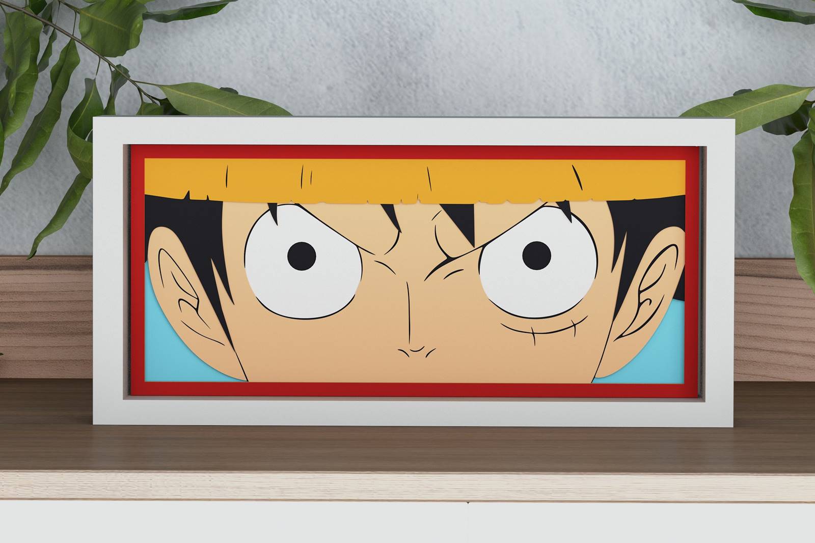 Luffy Eyes Shadow Box. File for cutting