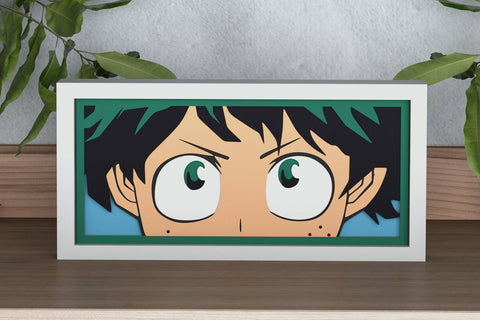 Izuku Midoriya Eyes Shadow Box. File for cutting