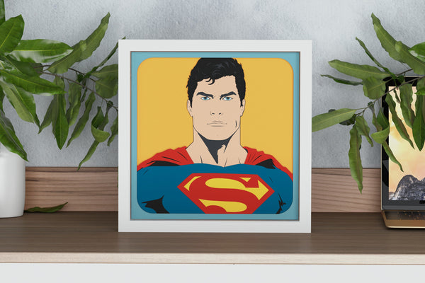 Superman Shadow Box. File for cutting