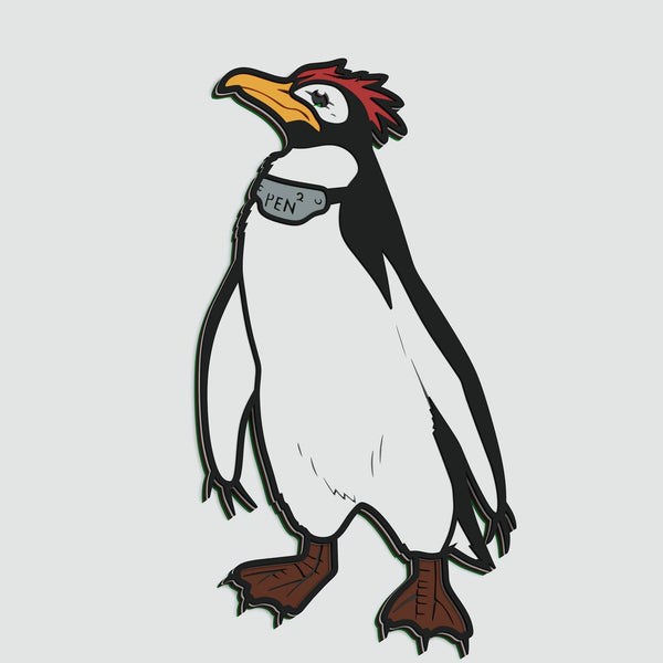 Pen Pen (Evangelion) Layered Design for cutting