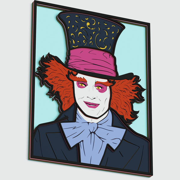 Mad Hatter Layered Design for cutting