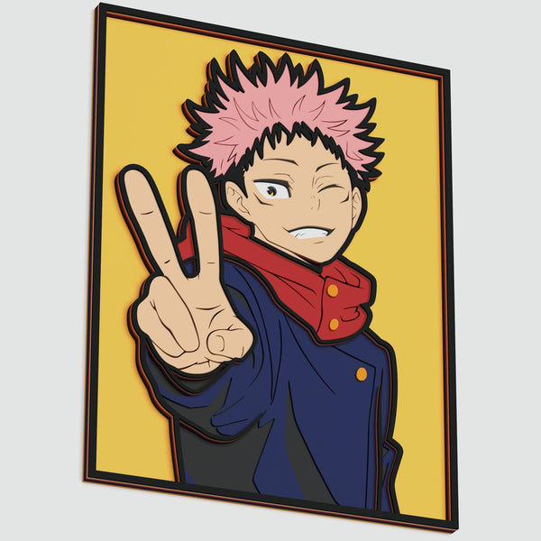 Yuji Itadori (Jujutsu Kaisen) Layered Design for cutting