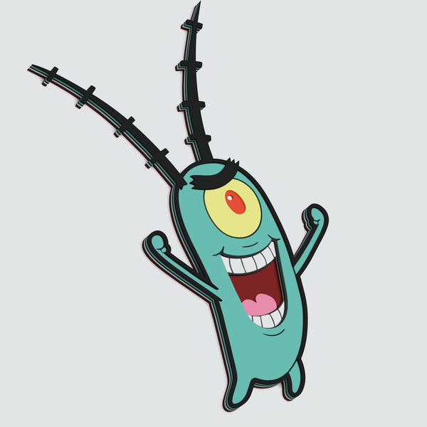 Sheldon J. Plankton Layered Design for cutting