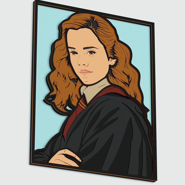 Hermione Granger Layered Design for cutting
