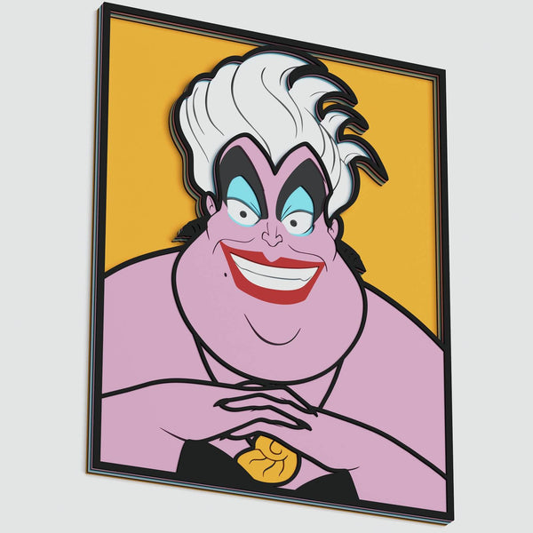 Ursula Portrait Layered Design for cutting