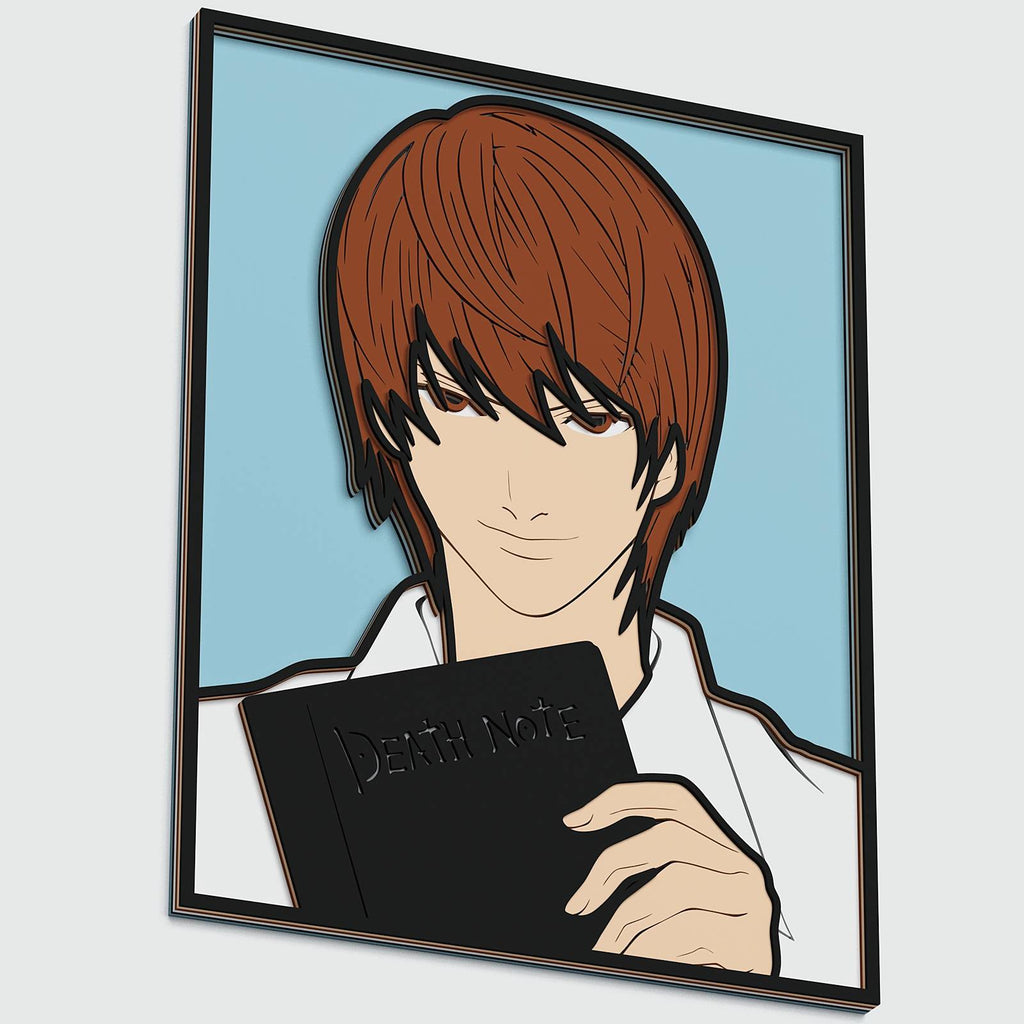 Cut Death Note Light Yagami (Death Note) Layered Design for cutting - LaserCraftum