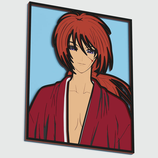 Himura Kenshin Layered Design for cutting