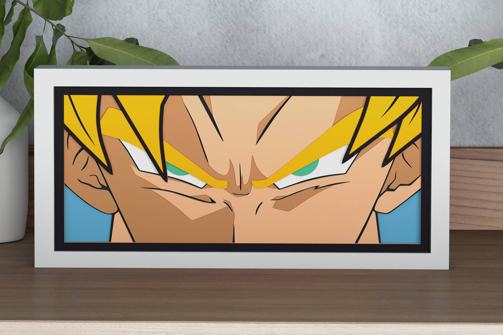 Goku Eyes Shadow Box. File for cutting