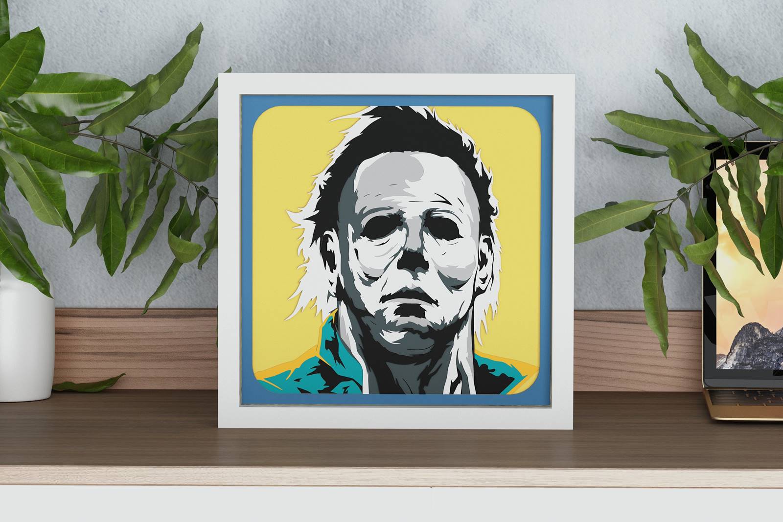 Michael Meyers Shadow Box. File for cutting