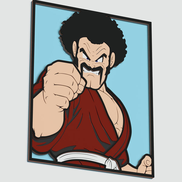 Mr Satan (Dragon Ball) Layered Design for cutting