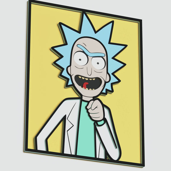 Rick Sanchez v3 Layered Design for cutting