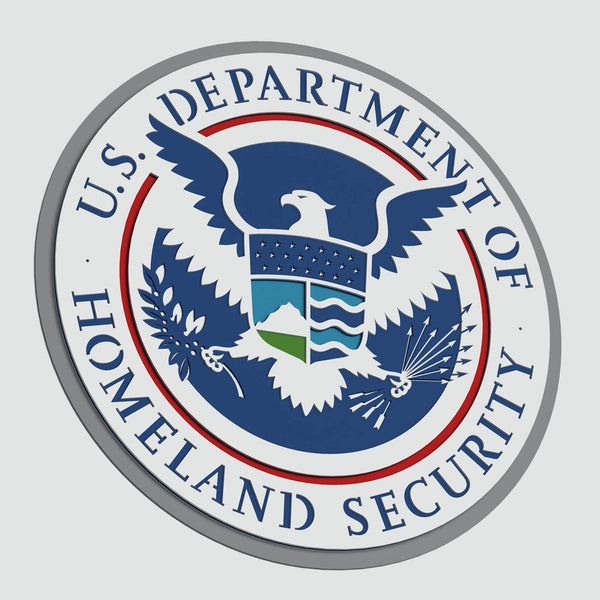 US Department Of Homeland Security Logo Layered Design for cutting