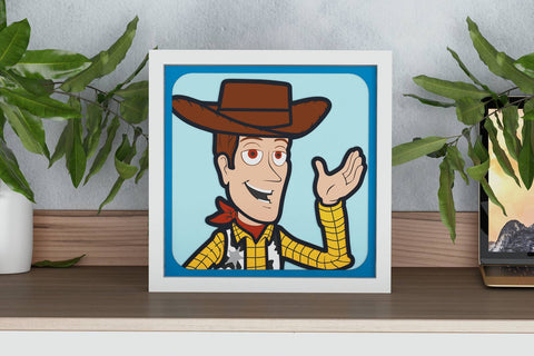 Woody (Toy Story) Shadow Box. File for cutting