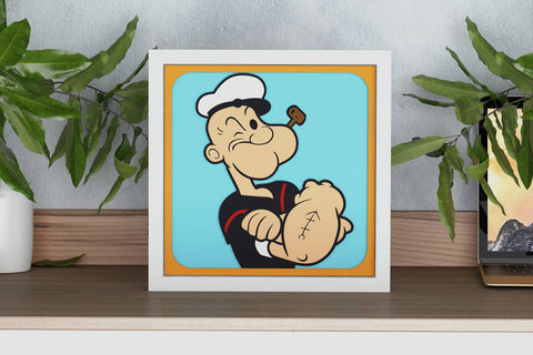 Popeye Shadow Box. File for cutting