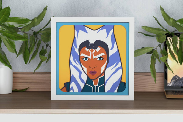 Ahsoka Tano Shadow Box. File for cutting