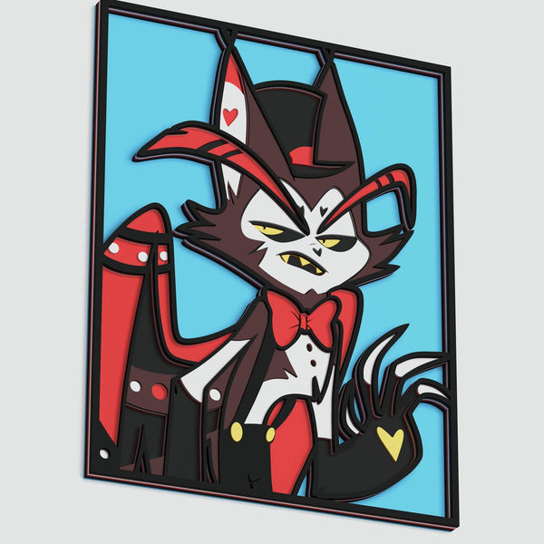 Husk From Hazbin Hotel Layered Design for cutting