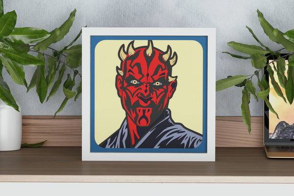 Darth Maul Shadow Box. File for cutting