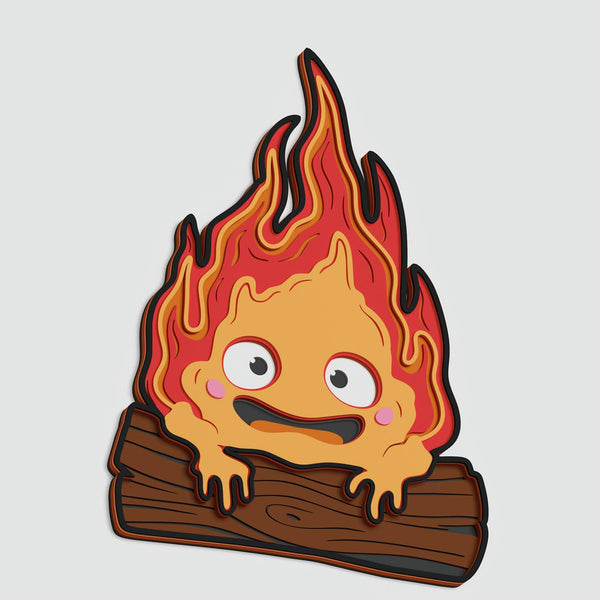 Calcifer Layered Design for cutting