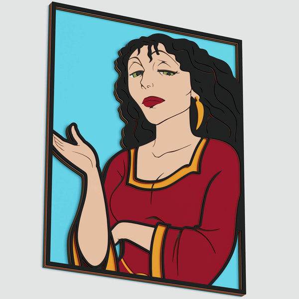 Mother Gothel (Tangled) Layered Design for cutting
