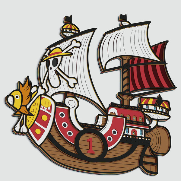 Thousand Sunny (One Piece) Layered Design for cutting