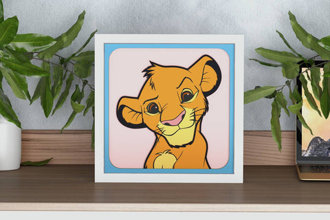 Simba Shadow Box. File for cutting