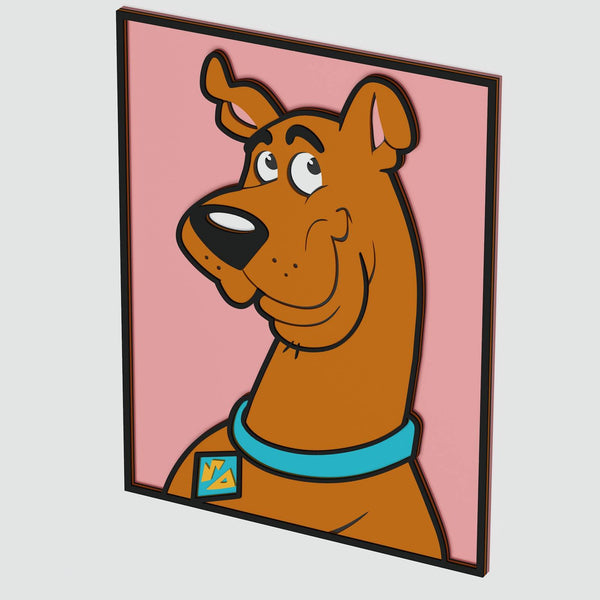 Scooby-Doo Portrait Layered Design for cutting