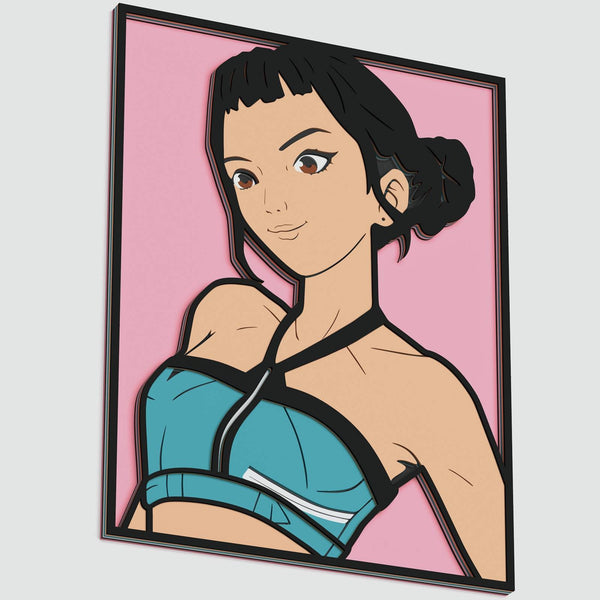 Zoey (K-Pop Demon Hunters) Layered Design for cutting
