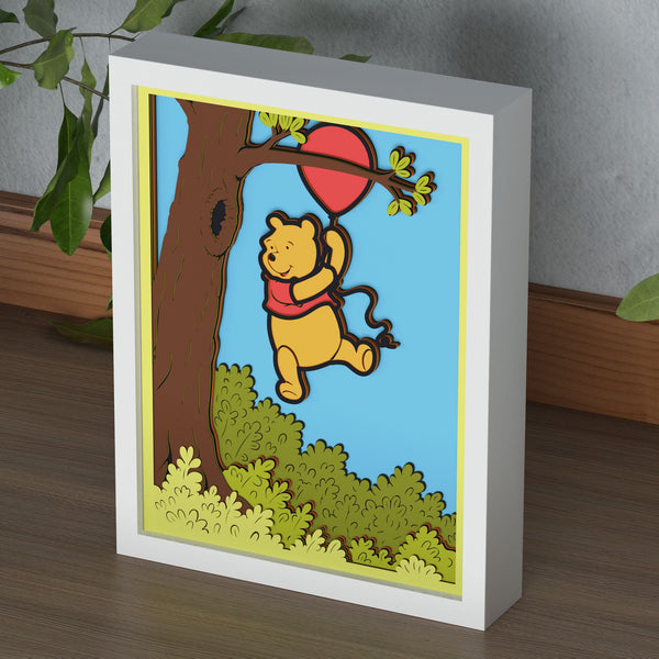 Winnie Shadow Box. File for cutting