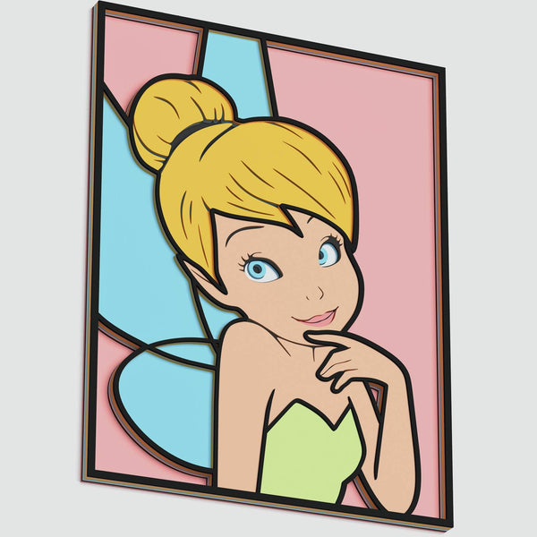 Tinkerbell Portrait Layered Design for cutting