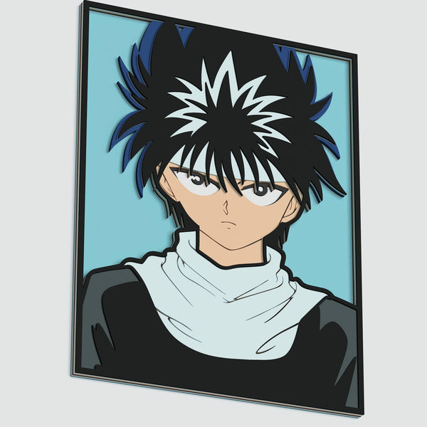 Hiei (YuYu Hakusho) Layered Design for cutting