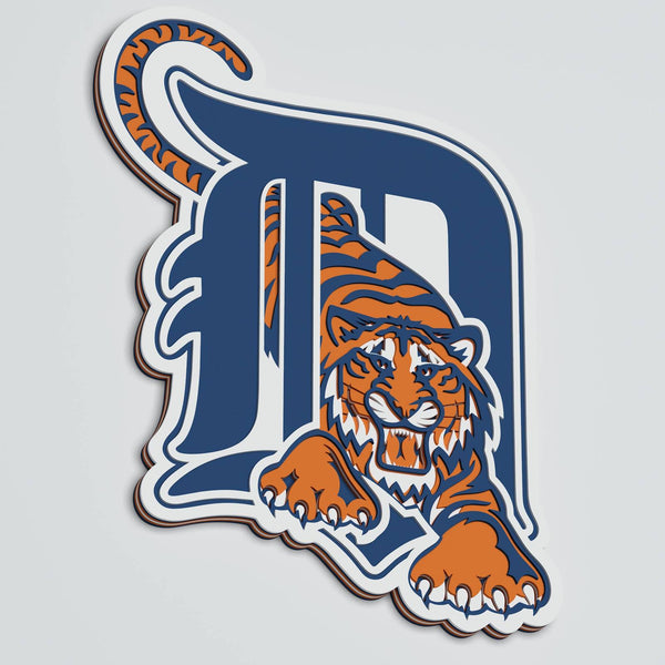 Detroit Tigers Layered Design for cutting