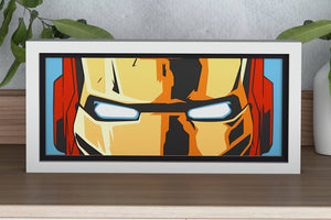 Iron Man Eyes Shadow Box. File for cutting