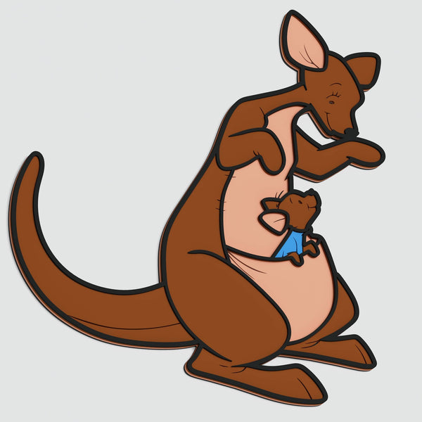 Kanga and Roo Layered Design for cutting