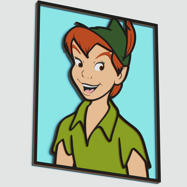 Peter Pan Portrait Layered Design for cutting