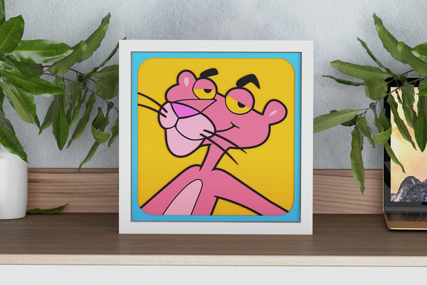 Pink Panther Shadow Box. File for cutting