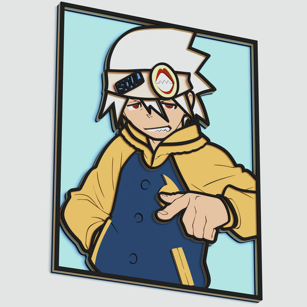 Soul from Soul Eater Layered Design for cutting