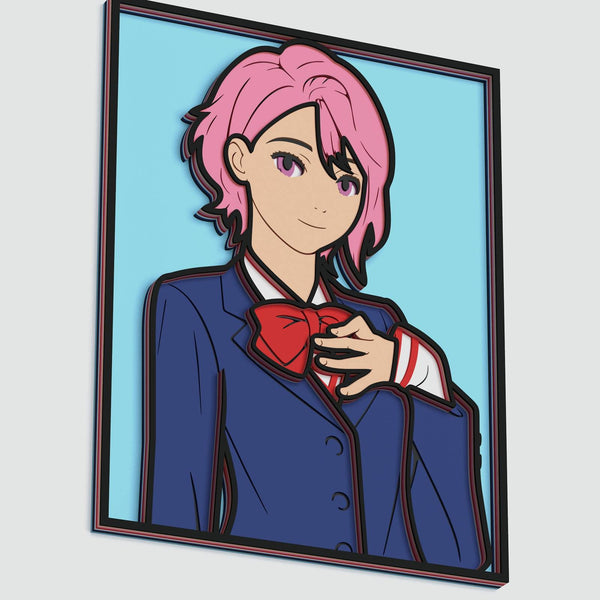 Aira Shiratori (Dandadan) Layered Design for cutting