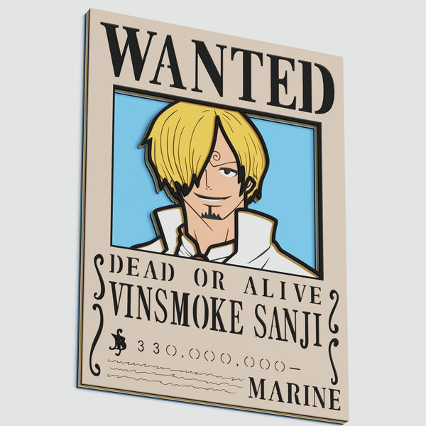 Wanted Sanji Layered Design for cutting