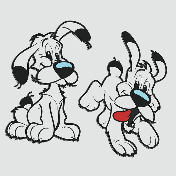 Idefix (Dogmatix) Layered Design for cutting