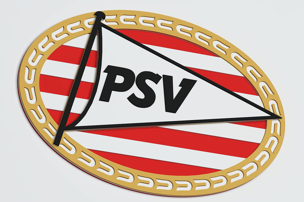 Psv Tag PSV Eindhoven Logo Layered Design for cutting - LaserCraftum