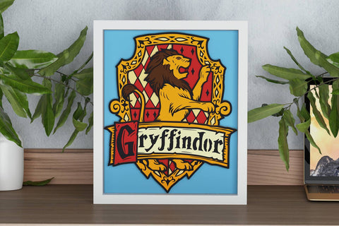 Gryffindor Shadow Box. File for cutting