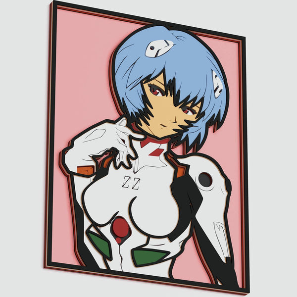 Rei Ayanami (Evangelion) Layered Design for cutting