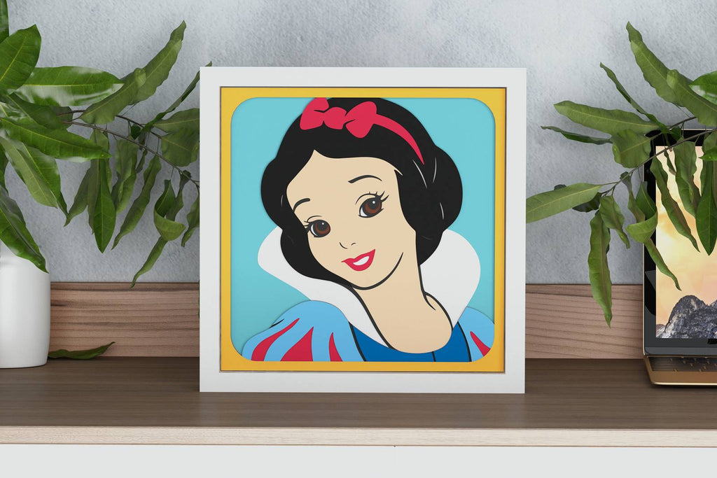 White Shadow Snow White Shadow Box. File for cutting - LaserCraftum